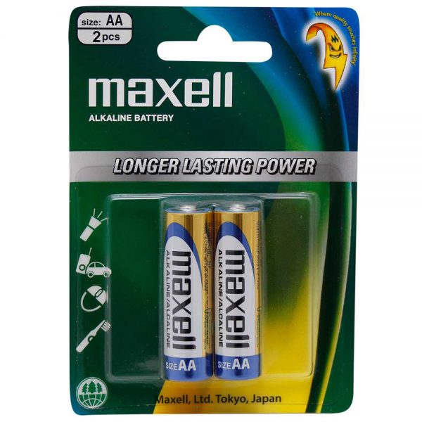 باتری قلمی maxell (مکسل) آلکالاین 2 عددی